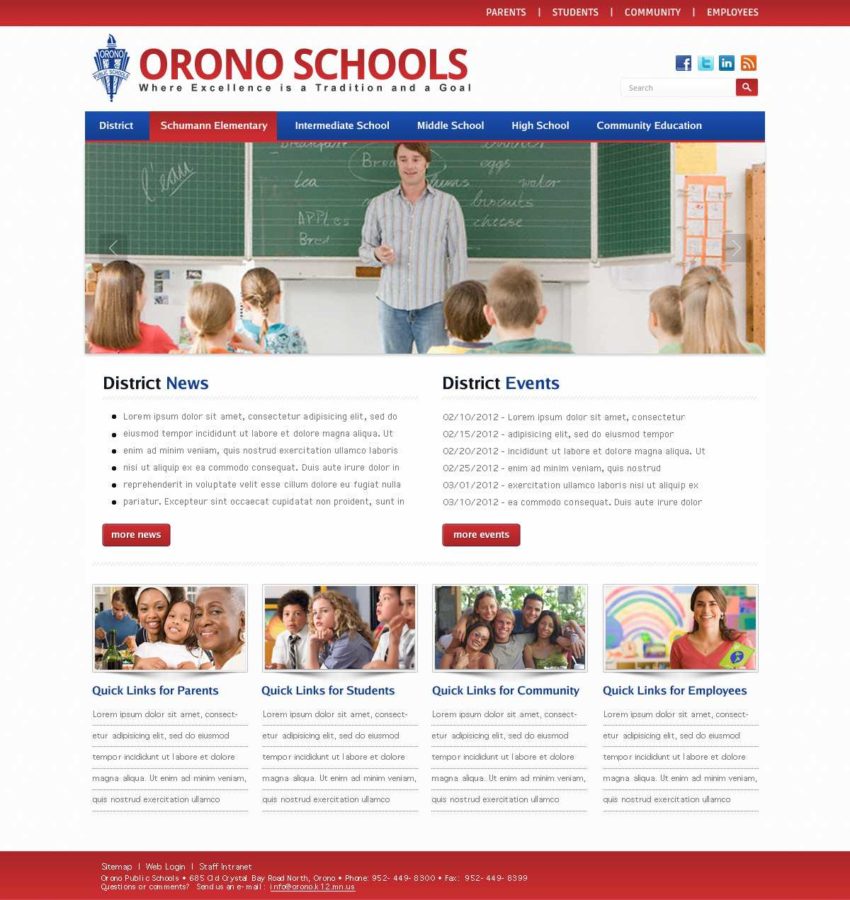 Orono Schools- Where Excellence is a Tradition and a Goal