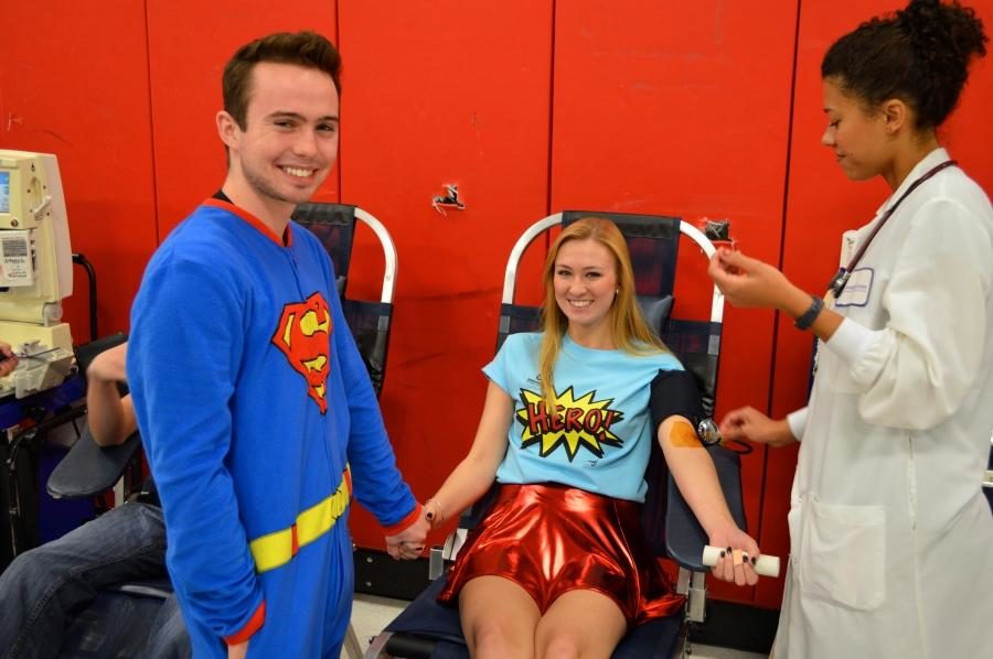Katie and Zach at blood drive