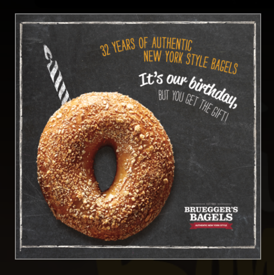 Brueggers is offering free bagels to celebrate its birthday.