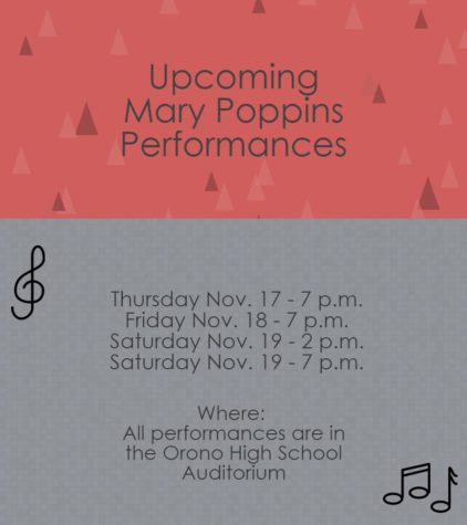 Upcoming Mary Poppins Performances at OHS. 