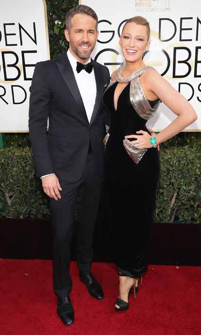 Hollywood’s golden couple hits the red carpet at the Golden Globes Awards 2017.