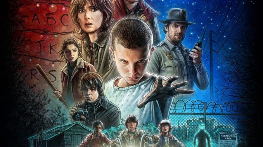The promo picture for the Netflix Original Series, Stranger Things. 