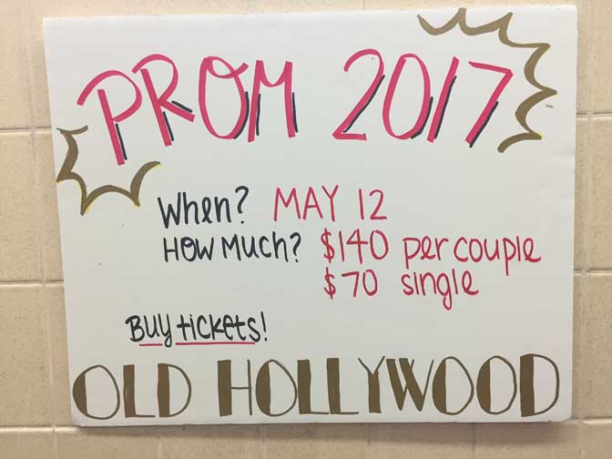 Oronos 2017 prom will be on May 12. 