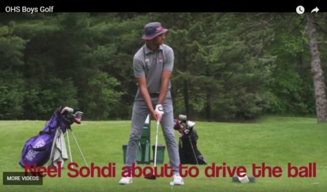 Neel Sodhi at the tee box during the Baker Invitational on May 24.