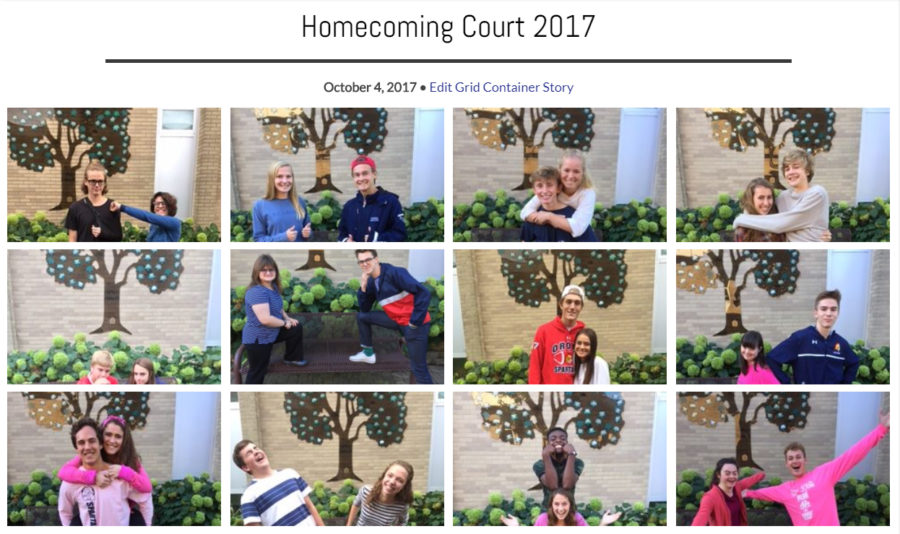 The 2017 Homecoming Court