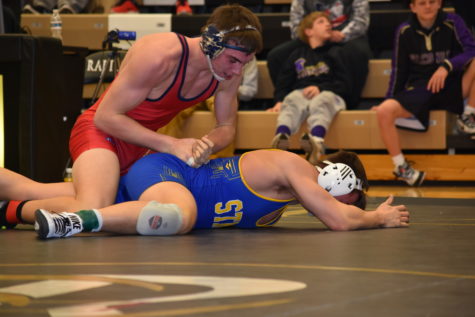 Danny Striggow takes down his opponent.