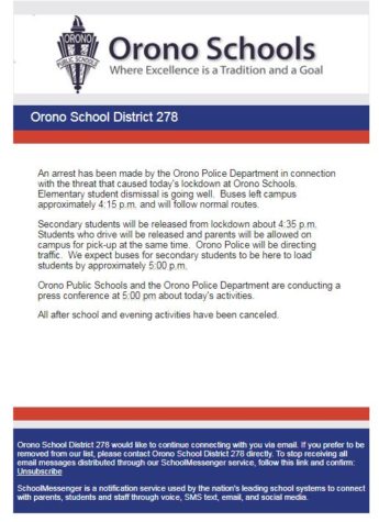Students safe after lockdown