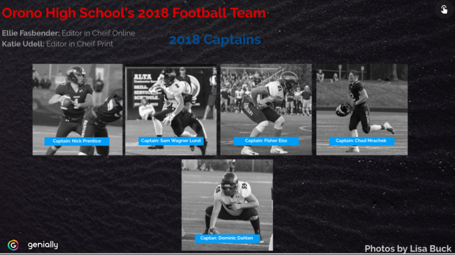Orono 2018 Football Team Lineup