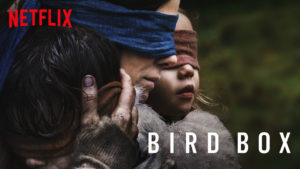 The movie poster for the film Bird Box. 
