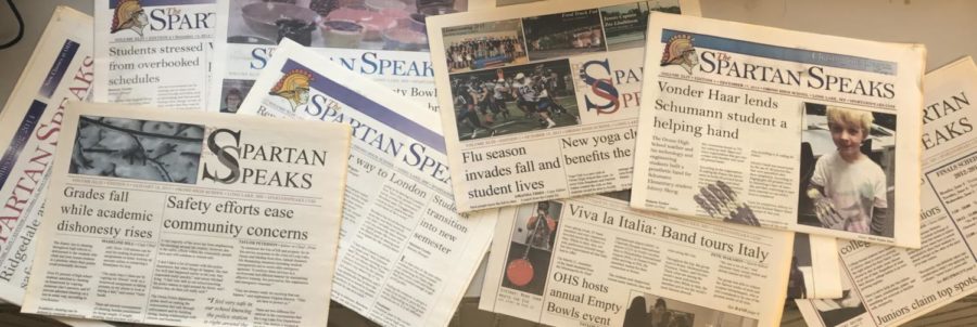 Old+print+editions+of+The+Spartan+Speaks+and+some+are+from+many+years+ago.