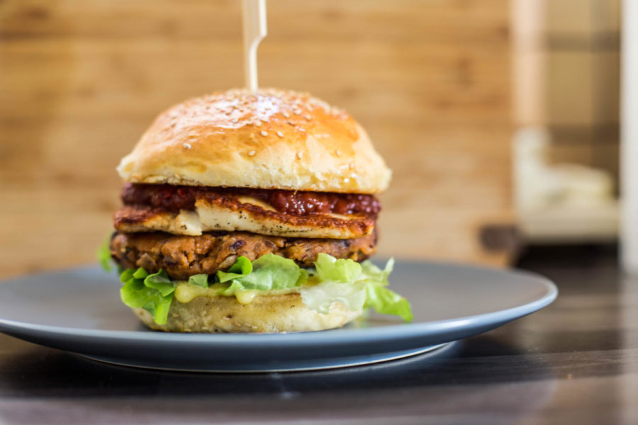 Veggie+burgers+are+now+a+staple+in+many+American+fast+food+restaurants.