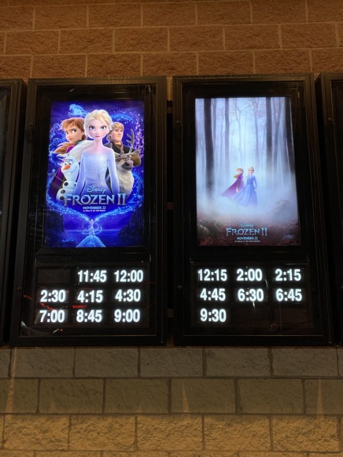 Frozen+2+has+taken+the+world+by+storm.+Movie+posters+are+seen+outside+of+theaters+world-wide.