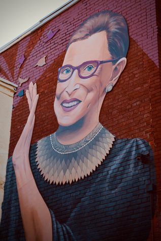 Ruth Bader Ginsburg mural on the intersection of 15th and U St. in DC. Photo taken by Joe in DC.