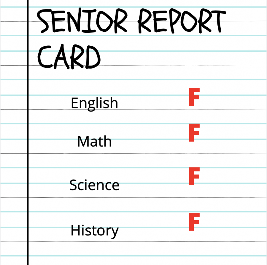 Between switching learning models and being in the last year of high school, high school senior's grades are slipping. 