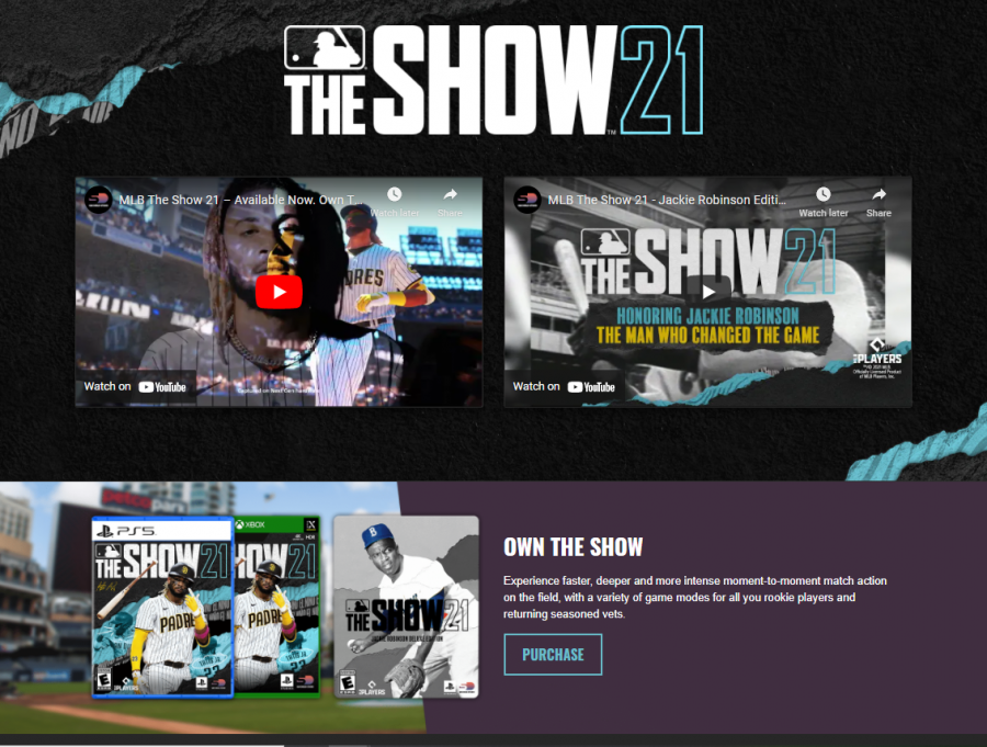 The website shows potential buyers some of the features of the new version of "The Show."