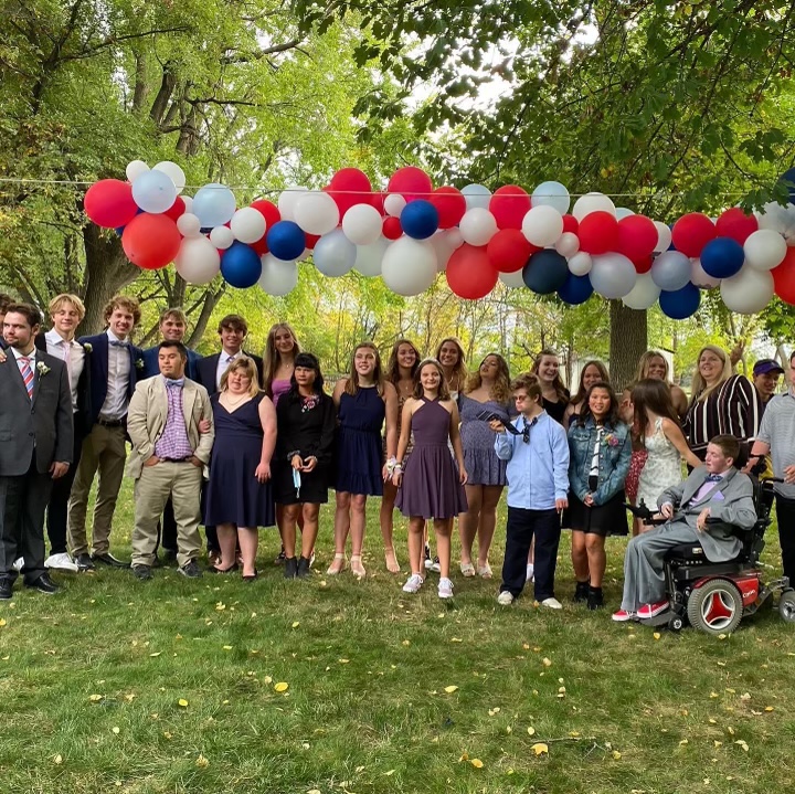 The Orono Unified Club during their Homecoming photo session. 