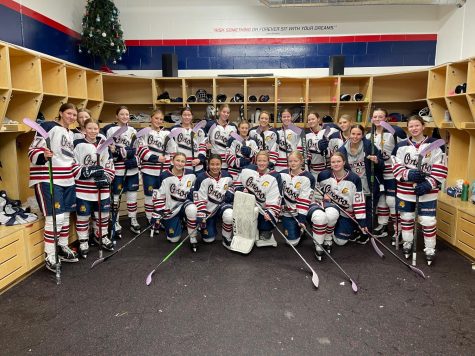 Orono Girls Hockey team usesd their voices to advocate and bring awareness to Lung Cancer.