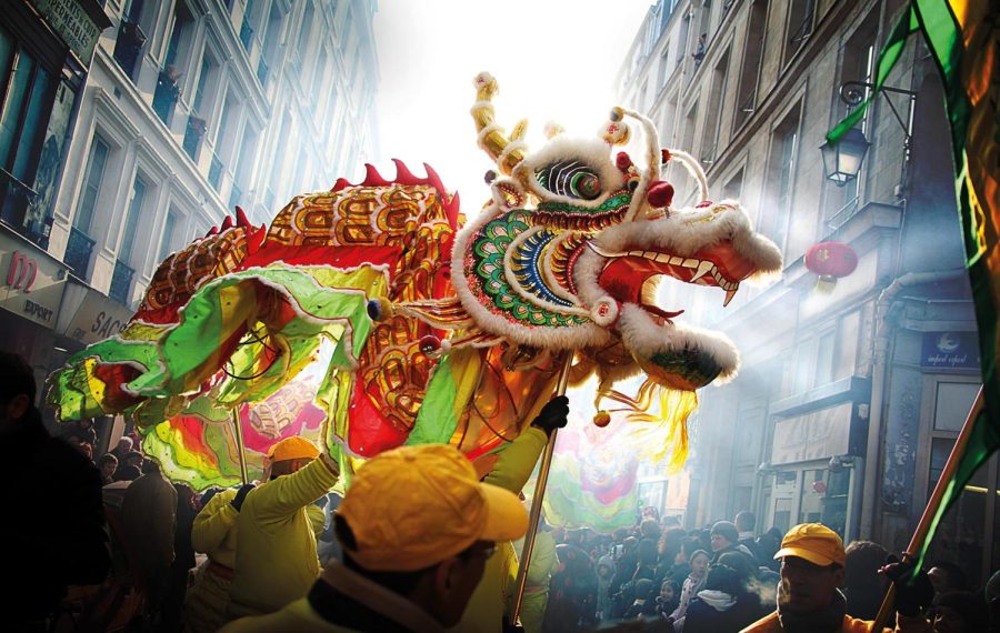 The dragon dance signals the start to the celebration of the Chinese Lunar New Year. 