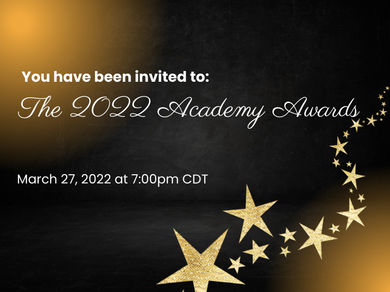 The 2022 Academy Awards will be held on March 27 at 7:00pm CDT