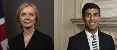 UK Prime Minister Liz Truss (left) resigns, and Rishi Sunak (right) is appointed prime minister.