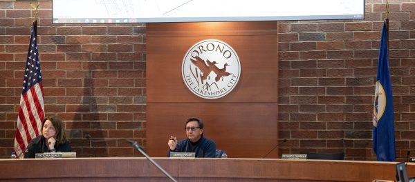 Orono Mayor Dennis Walsh led the city council meeting Monday night, February 13, 2023 at Orono City Hall in Orono, Minn.