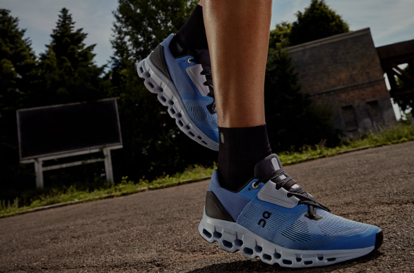 On Cloud shoes come in many sizes and styles, such as the CloudStratus 2 shown in this photo.  