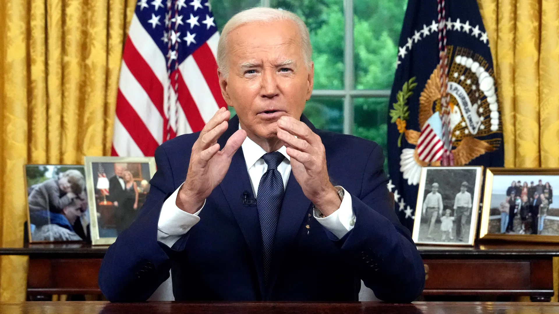 President Biden delivers an Oval Office address regarding his exit from the 2024 presidential race.