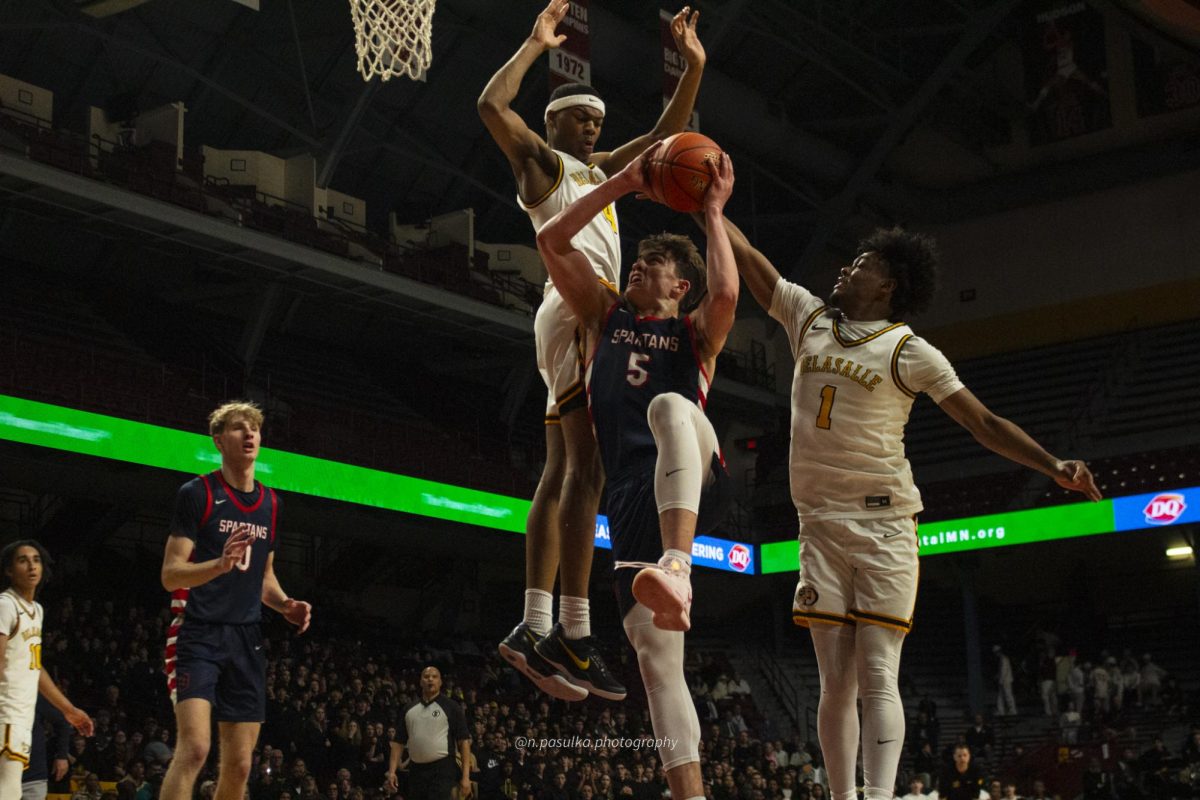 Nolan Groves jumps for a lay-up.