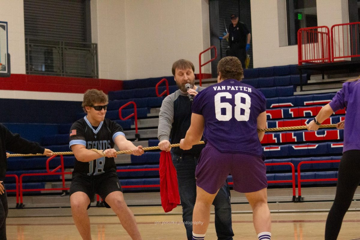 Brotherly love, Blake Van Patten and Crosby Van Patten face off in the tug-of-war.