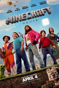 A poster for 'A Minecraft Movie.'