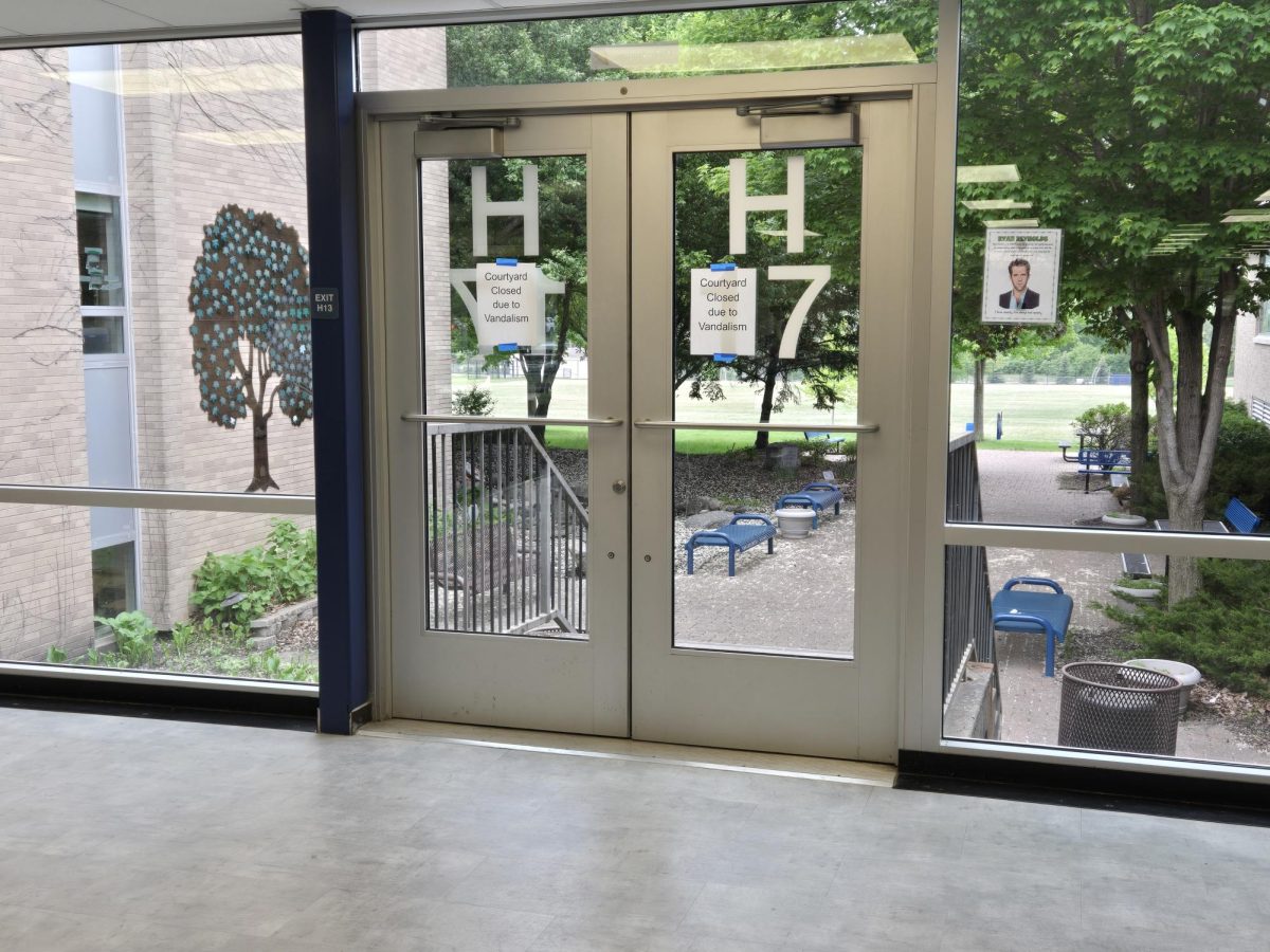 The doors to the OHS courtyard