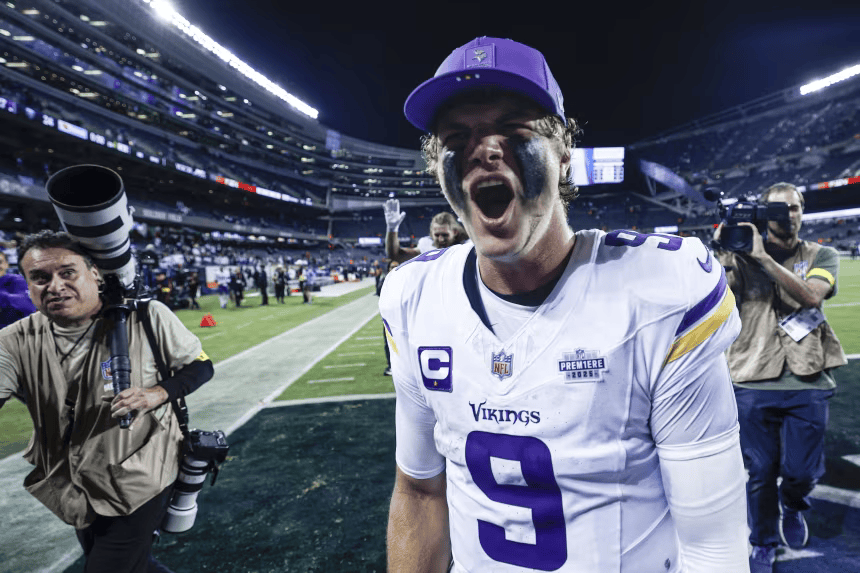 Quarterback J.J. McCarthy helped lead a fourth-quarter comeback in his NFL debut.