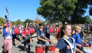 The OHS band plays during the Homecoming parade.