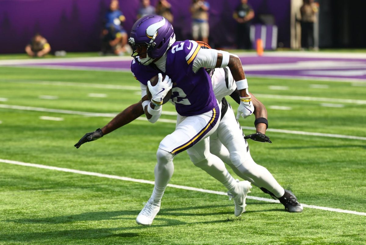 Cornerback #2 Isaiah Rodgers returns an interception for a touchdown.